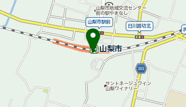 宅配ロッカーPUDO JR東日本 山梨市駅 コンコース(M-1)の地図画像