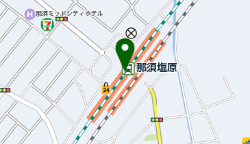 宅配ロッカーPUDO JR那須塩原駅 東口方面(M-1)の地図画像