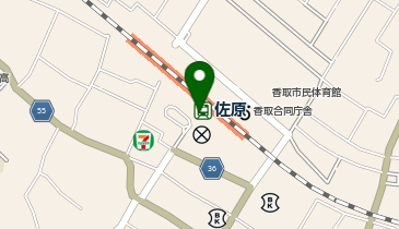 宅配ロッカーPUDO JR佐原駅 きっぷ売場付近(M-1)の地図画像
