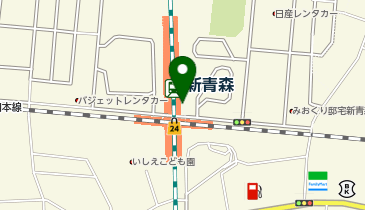 宅配ロッカーPUDO JR新青森駅 新幹線改札口付近(M-3)の地図画像