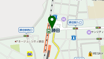 宅配ロッカーPUDO JR勝田駅 東口1階EV付近(M-2)の地図画像