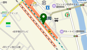 宅配ロッカーPUDO JR盛岡駅 新幹線改札南口方面(M-3)の地図画像