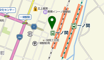 宅配ロッカーPUDO JR一ノ関駅 西口付近(M-4)の地図画像