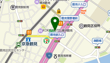 みずほ銀行 鶴見支店の地図画像