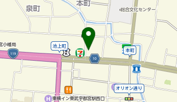 みずほ銀行 宇都宮支店の地図画像