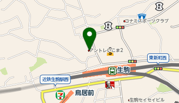 みずほ銀行 生駒支店の地図画像