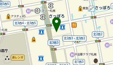 みずほ銀行 札幌支店の地図画像