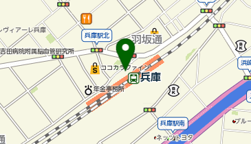 QBハウス JR兵庫駅店の地図画像