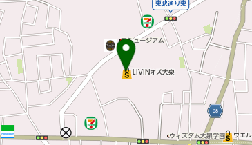 QBハウス LIVINオズ大泉店の地図画像