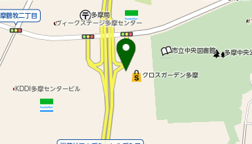 QBハウス クロスガーデン多摩店の地図画像