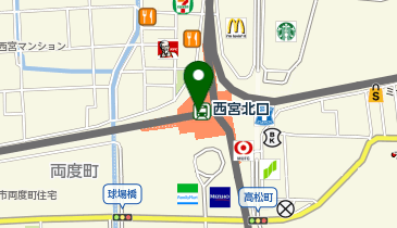 QBハウス 阪急西宮北口駅店の地図画像