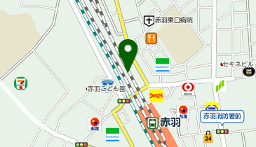 QBハウス ビーンズ赤羽店の地図画像
