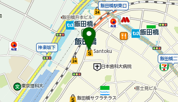 QBハウス 飯田橋プラーノ店の地図画像