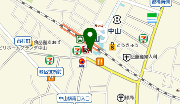QBハウス ビーンズ中山店の地図画像