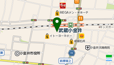 QBハウス アクウェルモール武蔵小金井店の地図画像