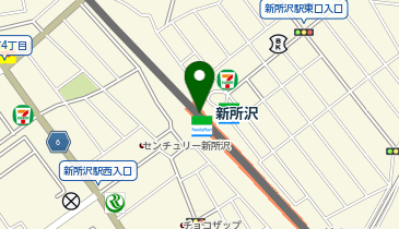 QBハウス 西武新所沢駅店の地図画像