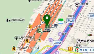 QBハウス 上野入谷改札外店の地図画像