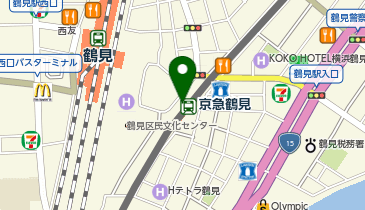 QBハウス ウィングキッチン京急鶴見駅店の地図画像