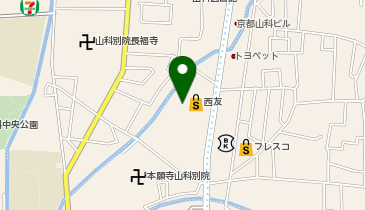 QBハウス 西友山科店の地図画像
