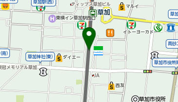 QBハウス 草加ヴァリエ店の地図画像