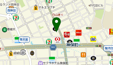 QBハウス 神保町白山通り店の地図画像