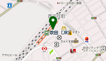 QBハウス JR吹田駅店の地図画像