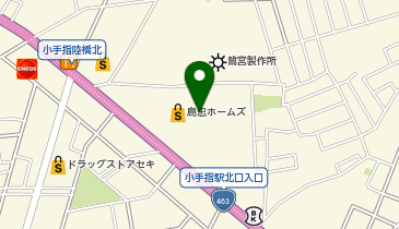 QBハウス ホームズ所沢店の地図画像