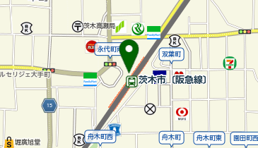 QBハウス 阪急茨木市駅店の地図画像