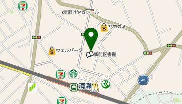 QBハウス 清瀬駅北口店の地図画像