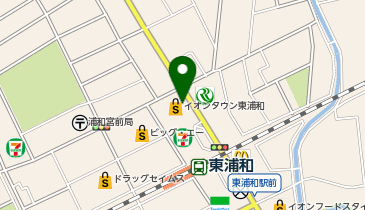 QBハウス イオンタウン東浦和店の地図画像