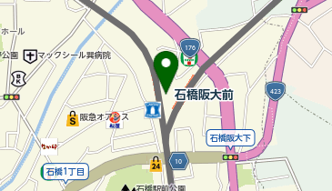 QBハウス 阪急石橋阪大前駅店の地図画像