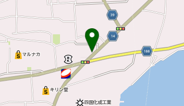 からあげ専門店 鶏笑 北島店の地図画像