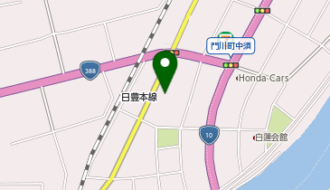 からあげ専門店 鶏笑 門川店の地図画像