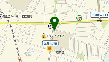 からあげ専門店 鶏笑 立川店の地図画像