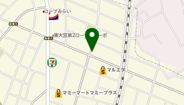 からあげ専門店 鶏笑 東大宮店の地図画像