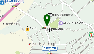 ヴィラ成田富里店の地図画像