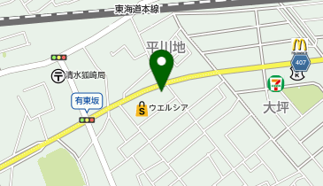 ヴィラ清水有東坂店の地図画像