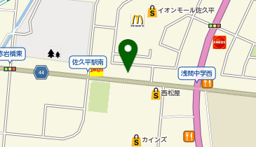 ヴィラ佐久平店の地図画像