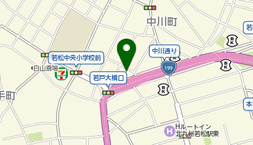 ヴィラ若松店の地図画像