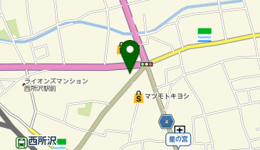 ヴィラ所沢店の地図画像