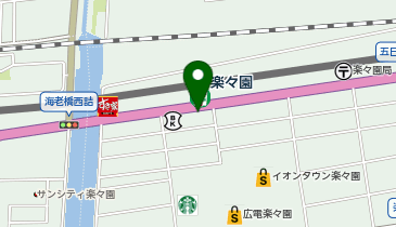 ヴィラ楽々園店の地図画像