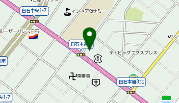 ヴィラ白石本通店の地図画像