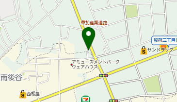 ヴィラ草加店の地図画像