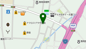 デ・アイム 長岡東の地図画像
