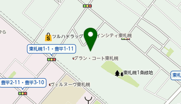 ベストライフ東札幌の地図画像