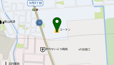 ジョーシン川西店の地図画像