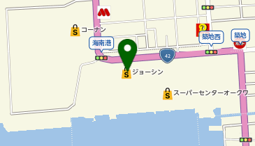 ジョーシン海南店の地図画像