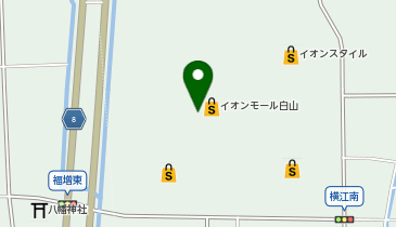 ブランドショップハピネス 白山店の地図画像