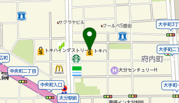 M・A・C トキハ本店の地図画像