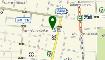 好日山荘 アミュプラザみやざき やま館の地図画像